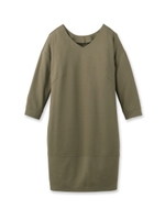 [L]ヴィオラジャージワンピース/カーキ(027)