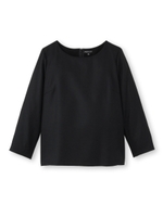 ソフトフラノカットソー/ブラック(019)