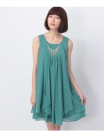 Dorry Doll ラッフルドレープワンピース/ボルドー(064)