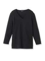 Vネックサマーニットプルオーバー/ホワイト(001)