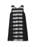 サイドシアーボーダーワンピース/ブラック(319)