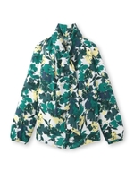 フラワーボウタイブラウス/ダークグリーン(123)