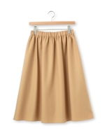 ミモレ丈ギャザーフレアスカート/キャメル(041)