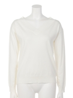 レーヨンストレッチ2WAY VネックKT/ラベンダー