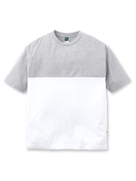 【MADE IN JAPAN】40/2コーマ天竺バイカラーT/グレー(012)