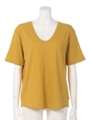 【BED&BREAKFAST】HIGH TWIST JERSEY V-neck/MUSTARD