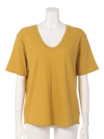 【BED&BREAKFAST】HIGH TWIST JERSEY V-neck/MUSTARD