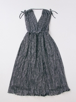 シャイニープリーツドレス/SILVER