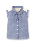 ドビーサッカーギンガムシャツ/ネイビー(293)