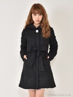 フレアダウンコート/グレー