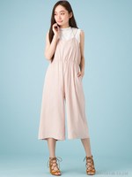 【Marie Hill】ワイドオールインワン/ライトブルー