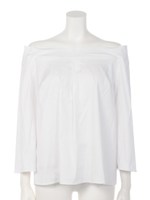 デコルテブラウス/ホワイト