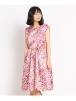 special for anatelier 花柄ワンピース/ネイビー(393)