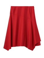 [L]イレギュラーヘムスカート/ホワイト系(002)