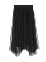 [Balcony and Bed]イレギュラーヘムチュールスカート/MOC