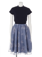 【sw】オーバーシアーコンビワンピース/アイボリー