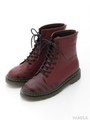 クレイジーレースアップブーツ/ボルドー