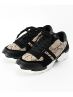 コンビ素材スニーカー/サンドベージュ(053)