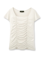 ダブルギャザーカットソー/ブラック(019)