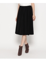 メモリー起毛タックインスカート/キャメル(041)