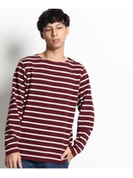 肩ボタンミラノリブカットソー/ブルー系(094)