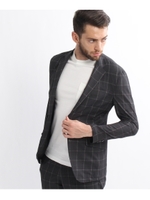 CS_クールジャケット#ウィンドウペン/チャコールグレー(214)