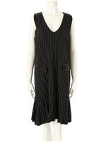 ノースリプリーツワンピース/ブラック