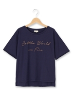 フリンジスリーブロゴプルオーバー/オフホワイト(003)