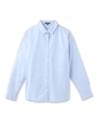 [L]プレミアムコットンシャツ/ライトブルー(491)