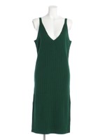 【EDGE】RIBニットタンクワンピース/キャメル