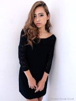 オフショルレースグラマラスワンピース/IVO