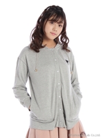 ネコ耳ロングパーカー/クロ