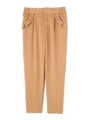 TUCKED FRILL PANTS/グレー(020)