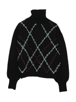 オーガンジーテープニット/グレー