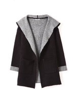 Ｗフェイスフードアウター/ブラウン(050)