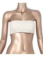 カットチューブトップス/WHITE