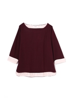 太見返しボートカットソー/ホワイト(031)