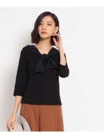 前結びスムースカットソー/オフホワイト(003)