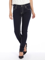 0番ステッチストレッチスキニー/インディゴ