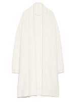 ソフトニットロングガウン/WHT