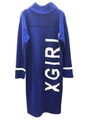 BIG LOGO KNIT DRESS/ブルー