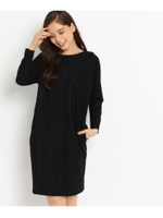 [L]肩タックサックワンピース/ダークグレー(013)