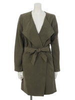 【chille anap】ノーカラーテロンチコート/KHA