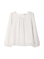 ヌーディスシフォンブラウス/ホワイト(031)