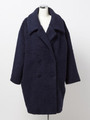 モヘアシャギーコート/ネイビー