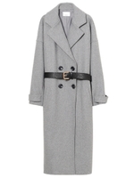 オーバーサイズベルト付コート/BEIGE