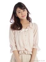 ロマンティックふんわりビスチェブラウス/シロ