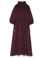 ２wayシフォンロングワンピース/BLK