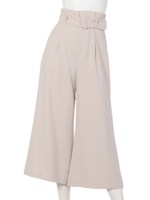 ベルト付ワイドパンツ(追加生産)/ブラック