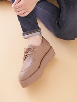 厚底ドレスシューズ/ベージュ